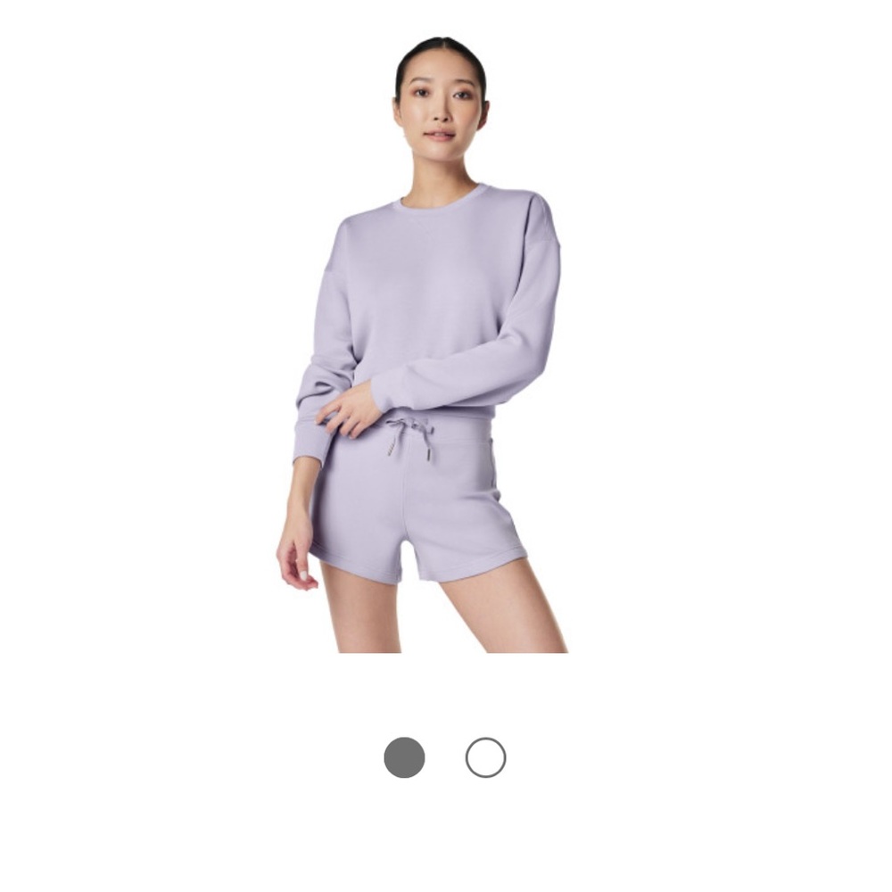 SPANX Purple Air Essentials Crewneck Sweatshirt